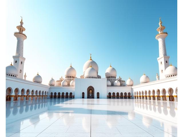 Sheikh Zayed Grand Mosque in Abu Dhabi