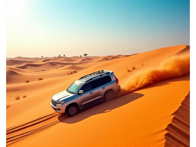 4x4 vehicle on a desert dune